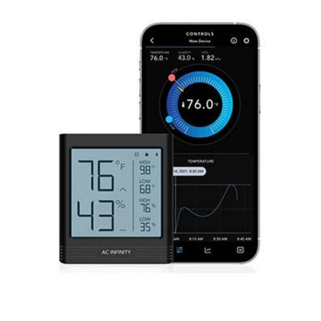 Cloudcom B2 Smart Thermo-Hygrometer W/ Data App Integrated - GrowDaddy