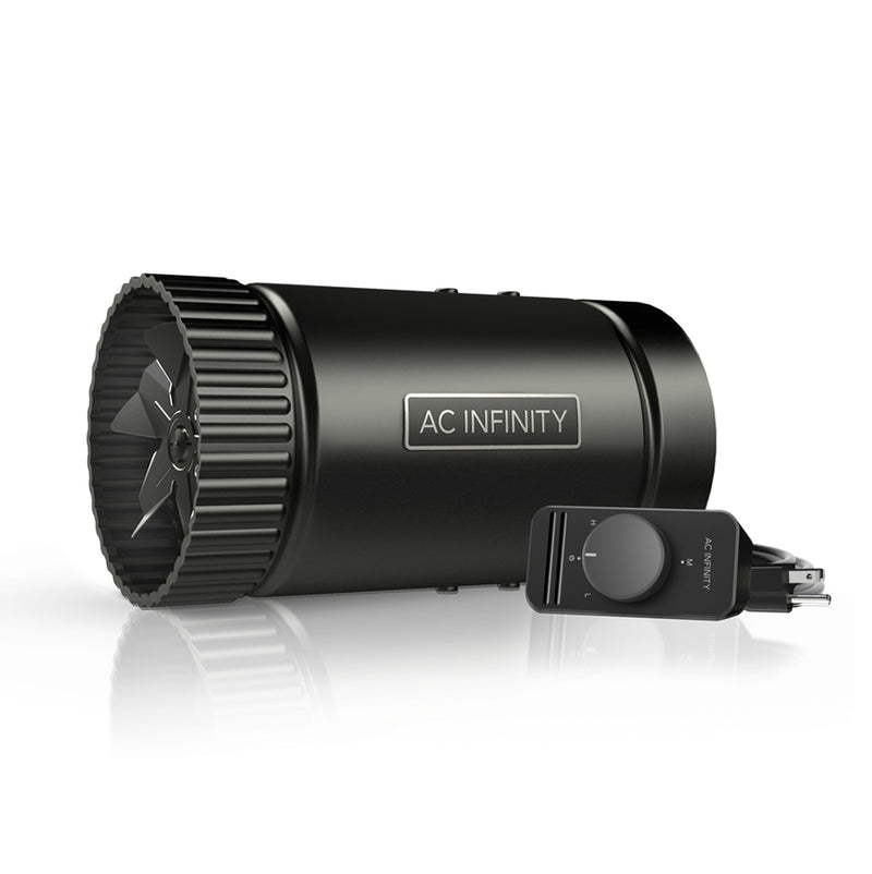 Ac Infinity RAXIAL S Series Inline Booster Duct Fan + Speed Controller - GrowDaddy