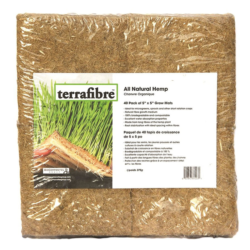 Terrafibre Hemp Grow Mat 5x5 40 pack - GrowDaddy
