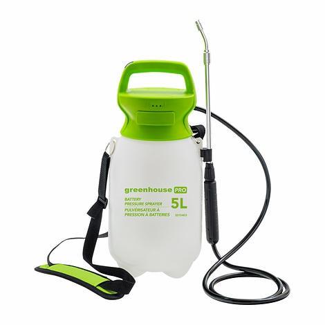 5 Litre Backpack Pressure Sprayer, Rechargable Battery,100 Minute Run Time - GrowDaddy