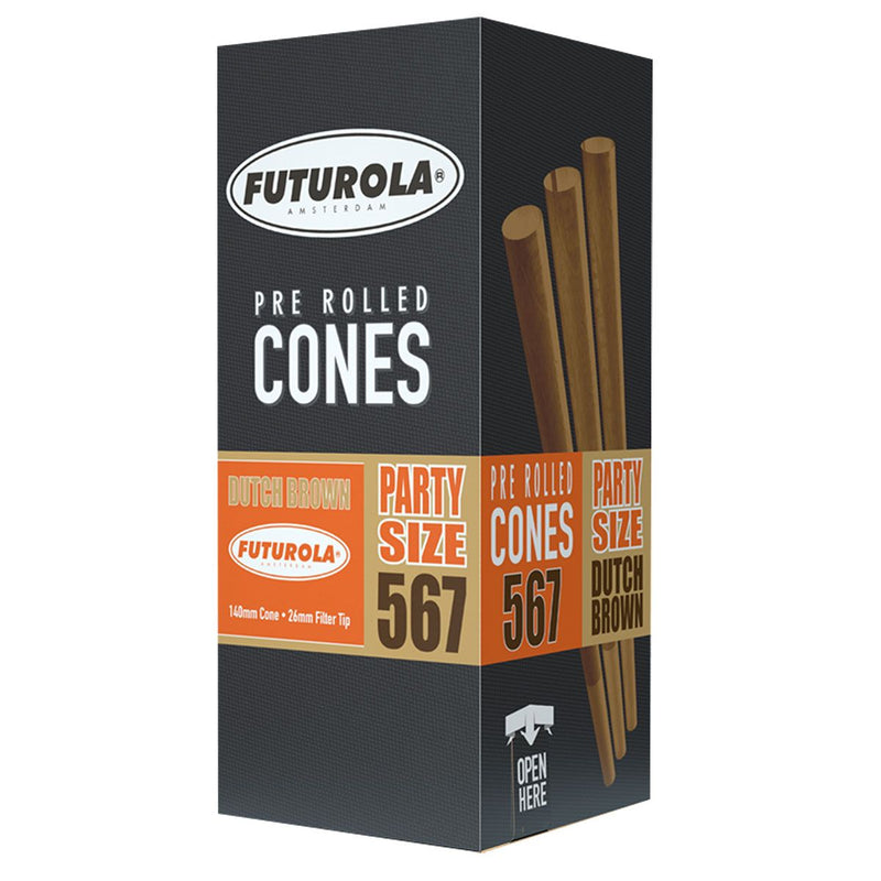 Futurola Party Size 140/26 Brown Pre-Rolled Cones - GrowDaddy
