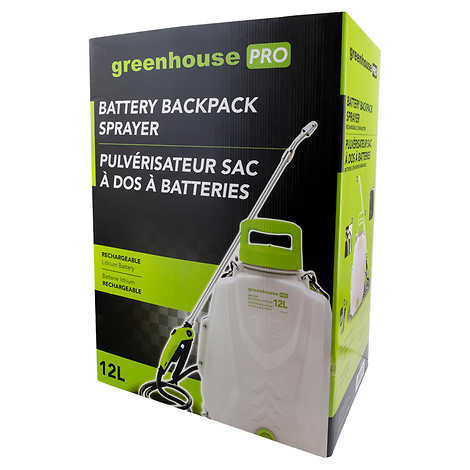 12 Litre Battery-Powered Backpack Sprayer, 120 Minute Run Time - GrowDaddy