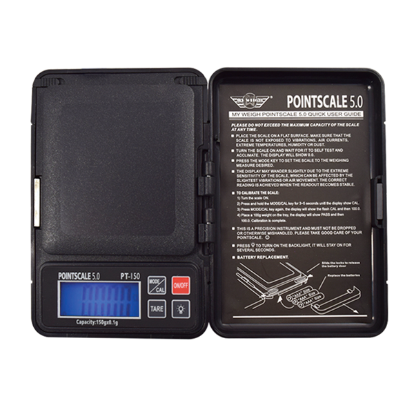 MyWeight: Pointscale PT-500 500g x 0.1g - With Calibration Weight - - GrowDaddy