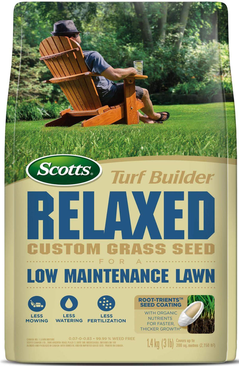 Scotts Turf Builder RELAXED Custom Seed Blend: For A Low Maintenance Lawn (3lb) - GrowDaddy