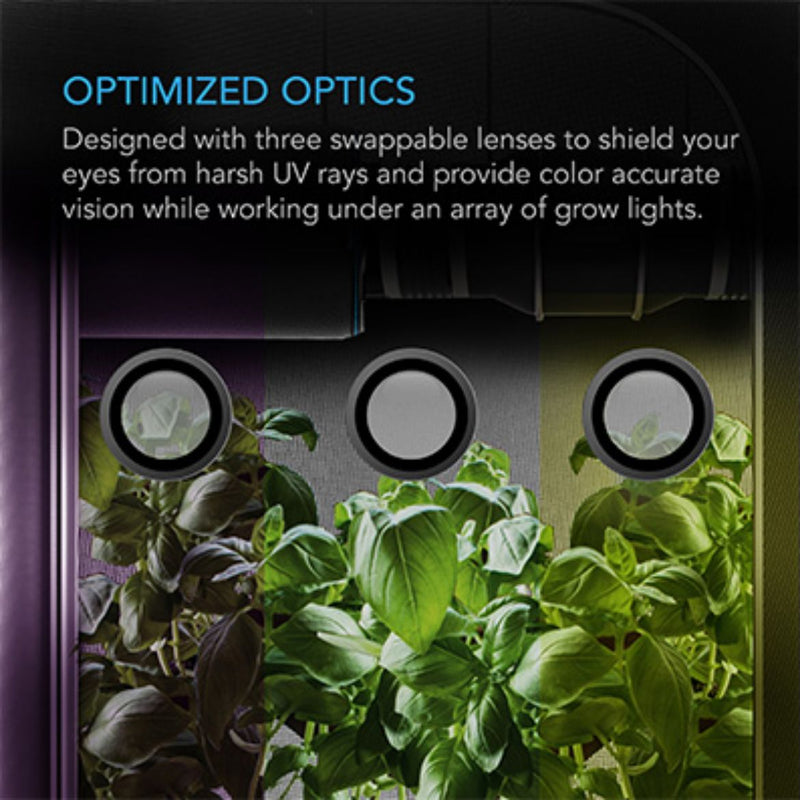 Grow Room Glasses W 3 Color Corrective Lenses - GrowDaddy