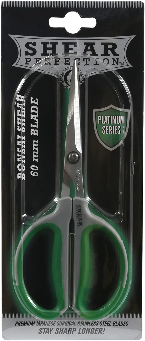 Shear Perfection Stainless Steel Bonsai Scissors, 40" mm Straight Blades - Platinum Series - GrowDaddy