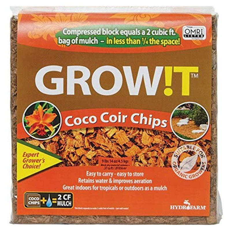 Grow!T Organic Coco Coir Planting Chips, Block - GrowDaddy