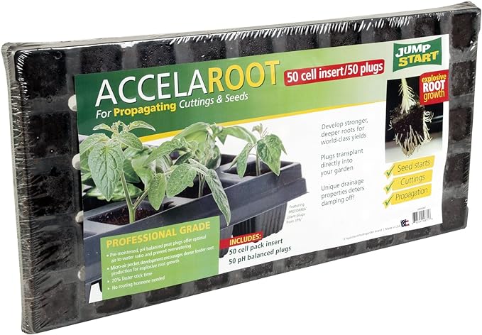 Jump Start AccelaROOT 50-Cell Insert with Tray and Starter Plugs - GrowDaddy