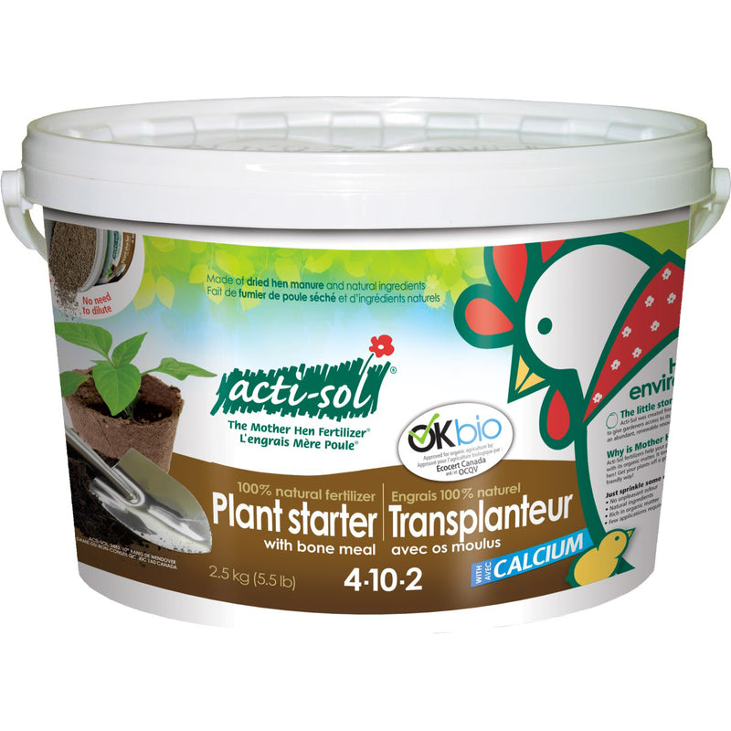 Acti-Sol: Natural transplant w bone meal 4-10-2 2.5 kg - GrowDaddy