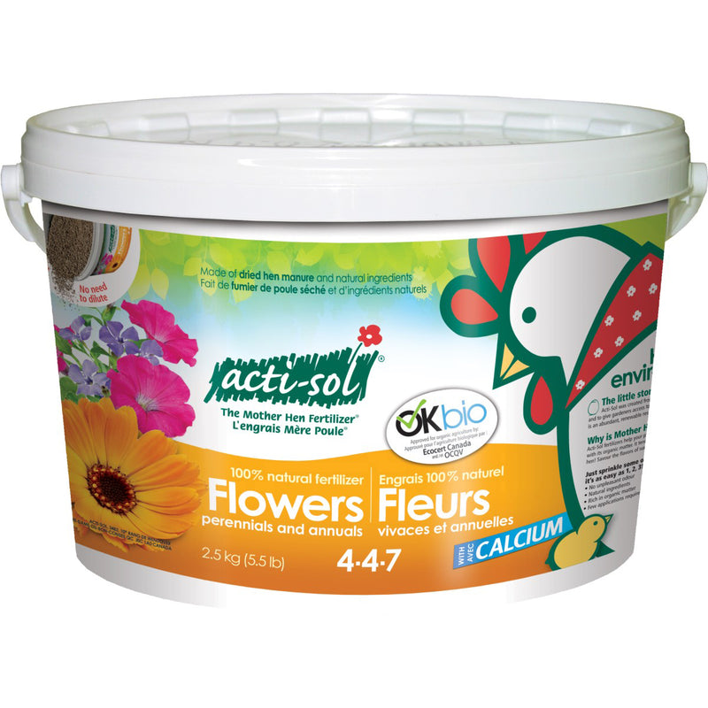 Acti-Sol: Perennials annual flowers 4-4-7 2.5 kg - GrowDaddy