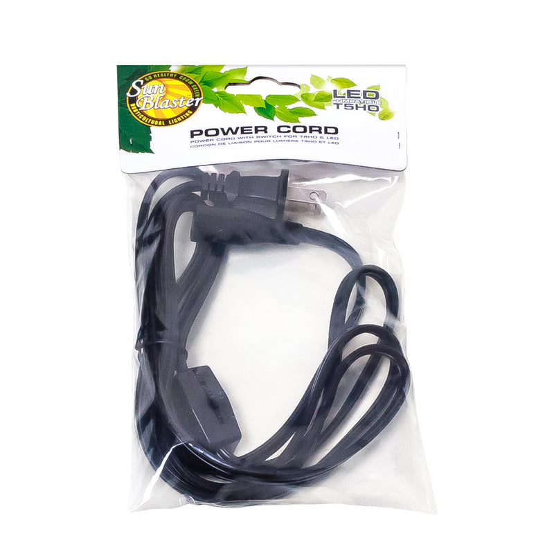 SunBlaster Power Cord W/On/Off Switch-6' - GrowDaddy
