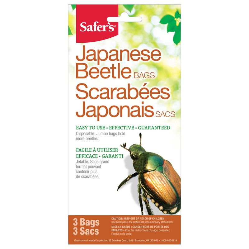 Safer's Japanese Beetle Bag For Hard to Beat Beetles - 3 refills - GrowDaddy