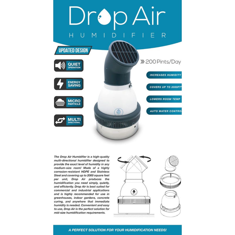 Drop Air Humidifier 200 Pints/Day - GrowDaddy