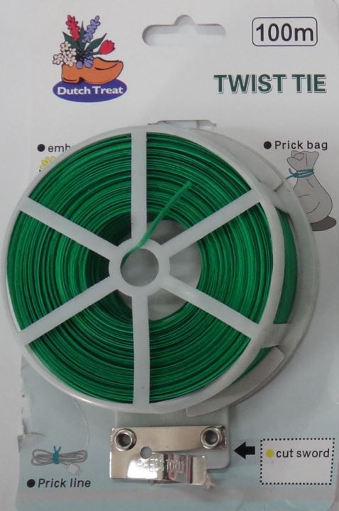 Dutch Treat Twist Tie 100M Soft Garden Plant Tie In Dispenser With Cutting Edge - GrowDaddy