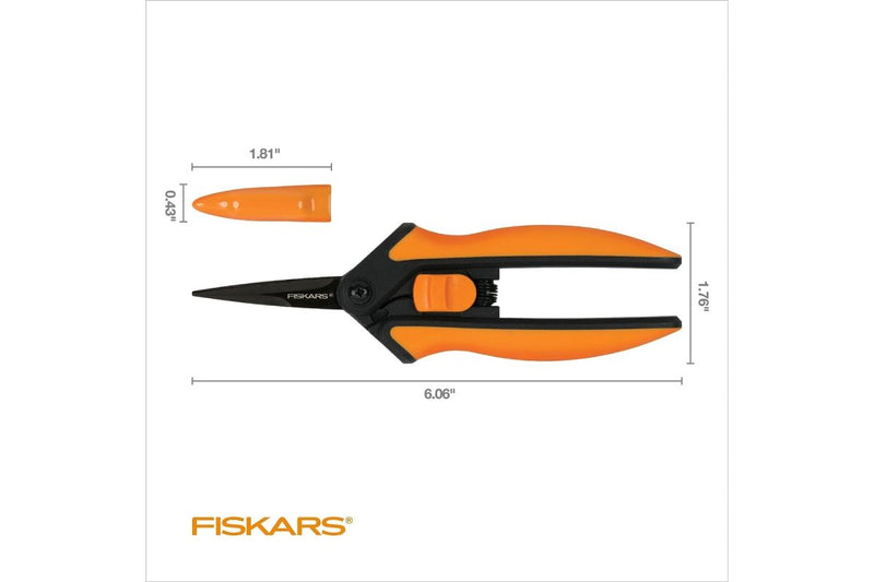 Fiskars Non-Stick Micro-Tip Pruning Snip - GrowDaddy