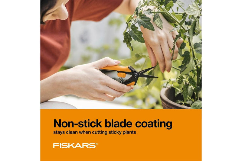 Fiskars Non-Stick Micro-Tip Pruning Snip - GrowDaddy