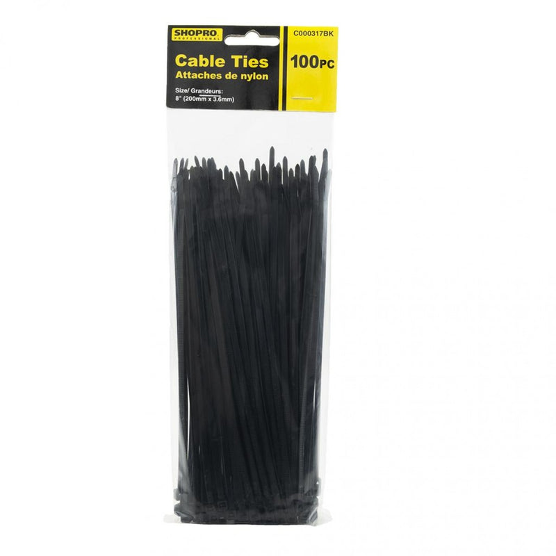 Black Cable Twist Ties (100 pack) 12" - GrowDaddy