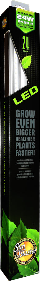SunBlaster High Output 48 LED 6400K 24W Strip Light, 2' - GrowDaddy