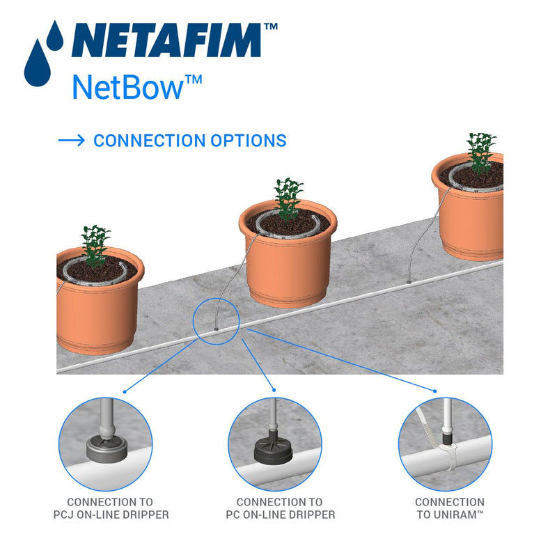 Netafim Netbow Drip Ring 10" 8 Outlets Barb (60/Cs) - GrowDaddy