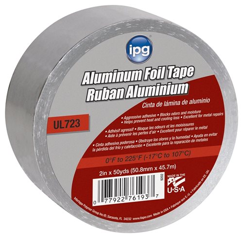 HVAC General Purpose Aluminum Foil tape 2" x 50 yd - GrowDaddy