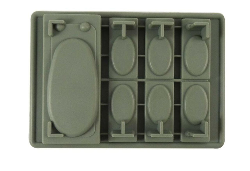 Dope Molds Silicone Gummy Mold - 7 Cavity Grey Han Solo Frozen in Carbonite - GrowDaddy