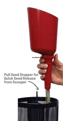More Birds Seed Scoop: Quick release seed dispensder - GrowDaddy