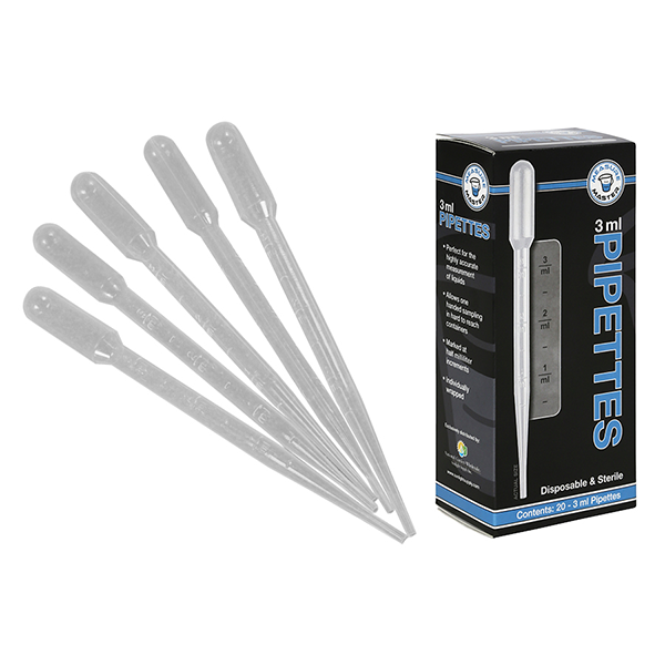 Measure Master Sterile Disposable Pipette Droppers 20 Pack - GrowDaddy