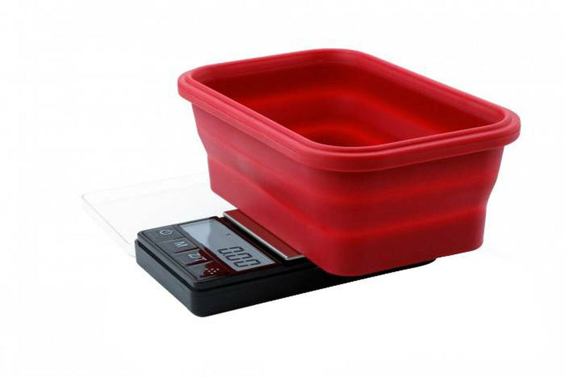 Truweigh - Crimson - Collapsible Bowl Scale 200g x 0.01g – Black - GrowDaddy