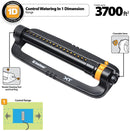 Melnor XT Turbo Oscillating Sprinkler, Water Up To 3,700 sq.ft - GrowDaddy
