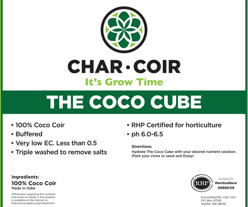 The Coco Cube - Coir Cube - 2.25 L (32 Case) - GrowDaddy