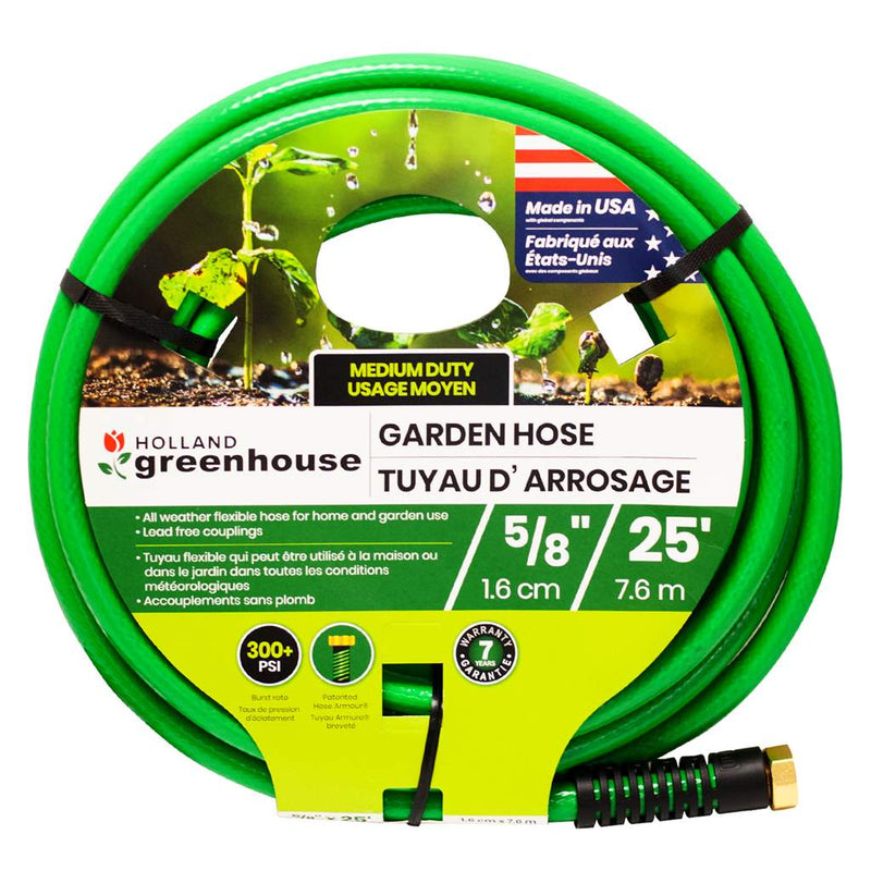 Green House Pro Garden Hose 5/8"  Water Hose Medium Duty (25ft, 50ft, 100ft) - GrowDaddy
