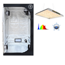 5x5 Living Room Grow tent With Mars TS3000 LED Grow Light - GrowDaddy