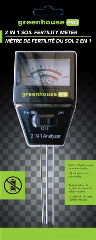 Green House Pro 2 in 1 Soil Fertility Meter - GrowDaddy