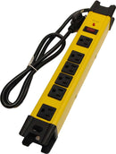14/3 SJT 6-Outlet Power Bar Surge Protector Metal - GrowDaddy