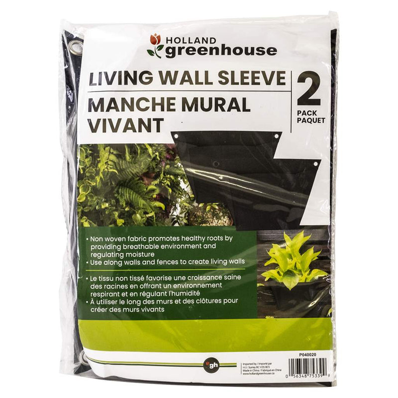 Green House Pro 2 pack Pocket Living Wall Sleeve for Plants - GrowDaddy