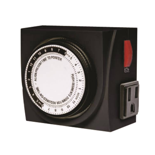 TimeMaster Heavy Duty Dual Plug Timer - GrowDaddy