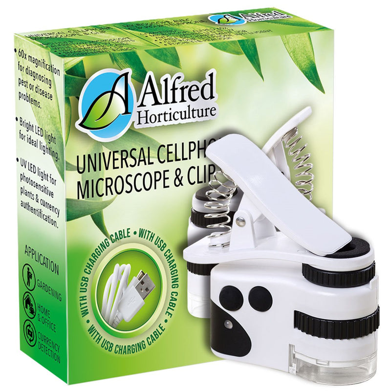 Alfred Phone Microscope 60x With USB Charger - GrowDaddy