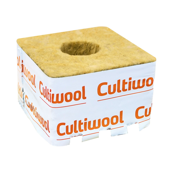 Cultiwool Block 4'' x 4'' x 2.5'' (216 / Cs) - GrowDaddy