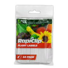 RapiClip Plant Labels 4" 50 pack - GrowDaddy