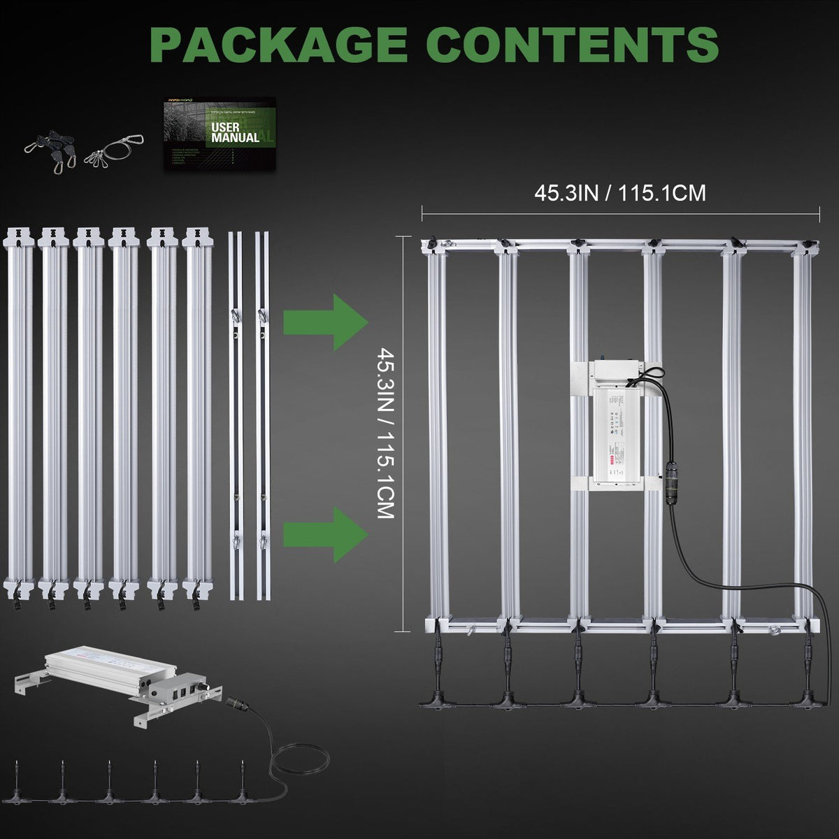 Mars Hydro FC-E6500 LED Grow Light, Full Spectrum 650W | GrowDaddy