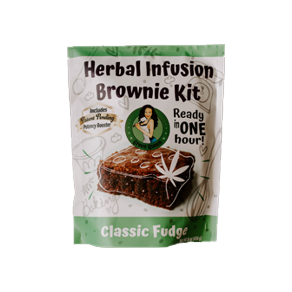 Herbal Infusion Brownie Kit- Classic Fudge - Ready in ONE Hour - - GrowDaddy