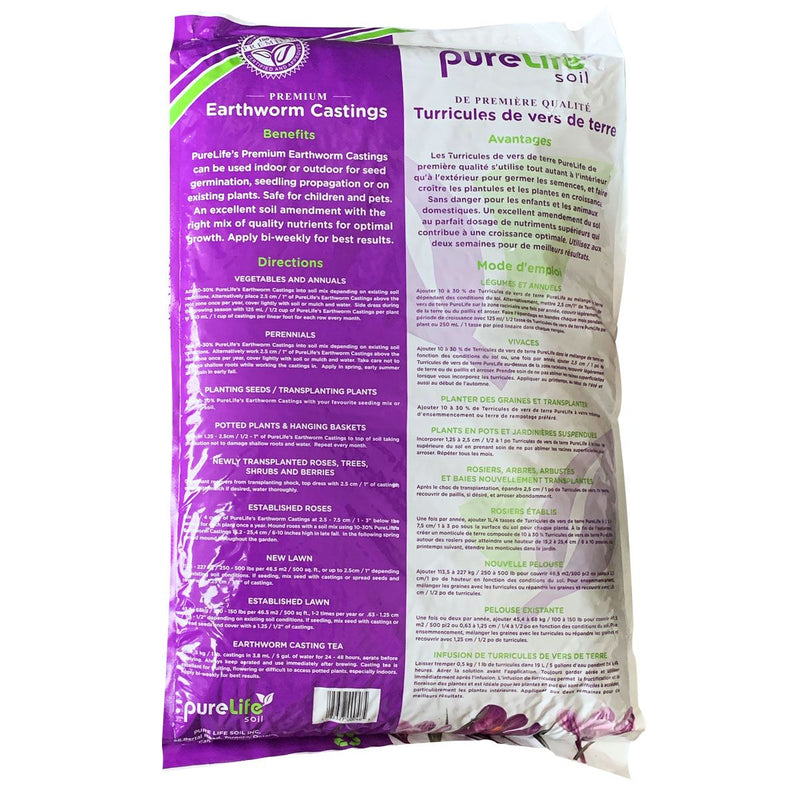 Pure Life Soil Worm Casting 20L - GrowDaddy