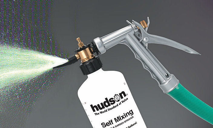 garden hose spray mixer Self-Mixing Metal Hose-End Sprayer, Adjustable Settings & Spray Patter– GrowDaddy