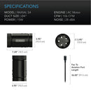 Ac Infinity RAXIAL S Series Inline Booster Duct Fan + Speed Controller - GrowDaddy